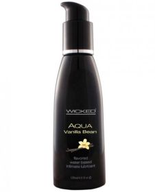 Wicked Aqua Lubricant Vanilla Bean 4oz