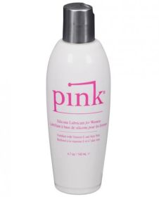 Pink Silicone Lube Flip Top Bottle 4.7 fluid ounces