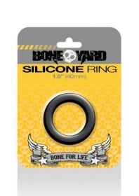 Boneyard Silicone Ring 1.6 inches Black