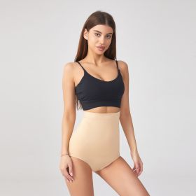 Plus Size Abdominal Pants Seamless High Waist Waist Girdle (Option: Skin Color-XStoS)