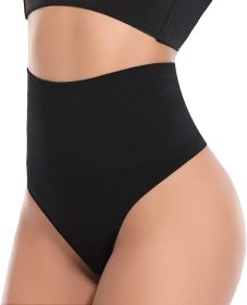 Belly Contracting Underwear Women's Strong Waist Shaping Hip Lift Shaping Pants (Option: Black-XL)